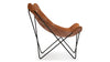 Butterfly - Butterfly - Butterfly Chair, Distressed Brown Premium Leather - Image 3