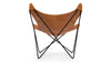 Butterfly - Butterfly - Butterfly Chair, Distressed Brown Premium Leather - Image 4