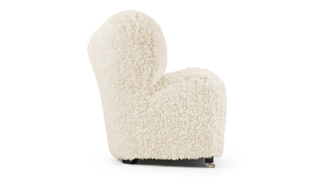 Homem cansadoWhite Long Hair Sherpa