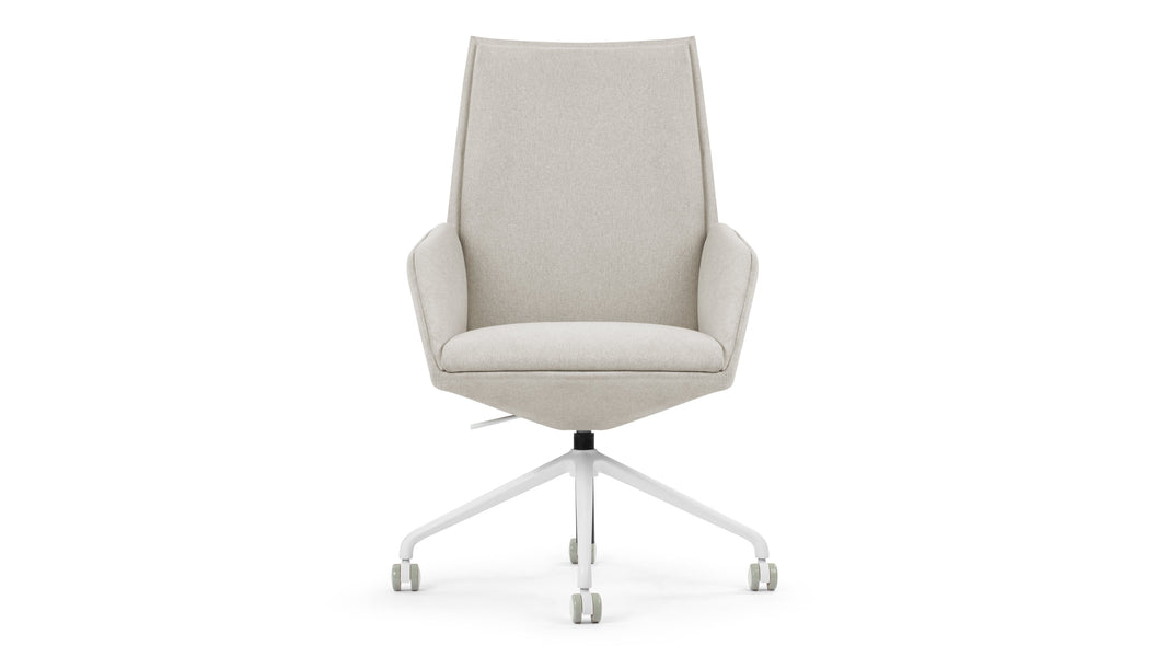 MiesMies - Mies Desk Chair, Light Gray Brushed Weave