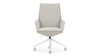 Mies - Mies - Mies Desk Chair, Light Gray Brushed Weave - Image 1