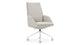 Mies - Mies - Mies Desk Chair, Light Gray Brushed Weave - Image 2