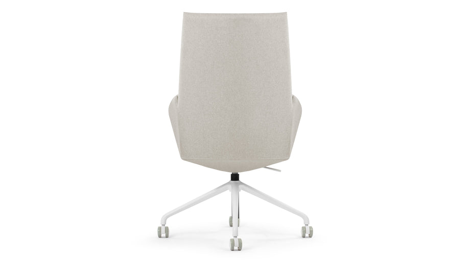MiesMies - Mies Desk Chair, Light Gray Brushed Weave