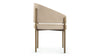 Esme - Latte Vegan Suede and Brushed Brass - Image 3