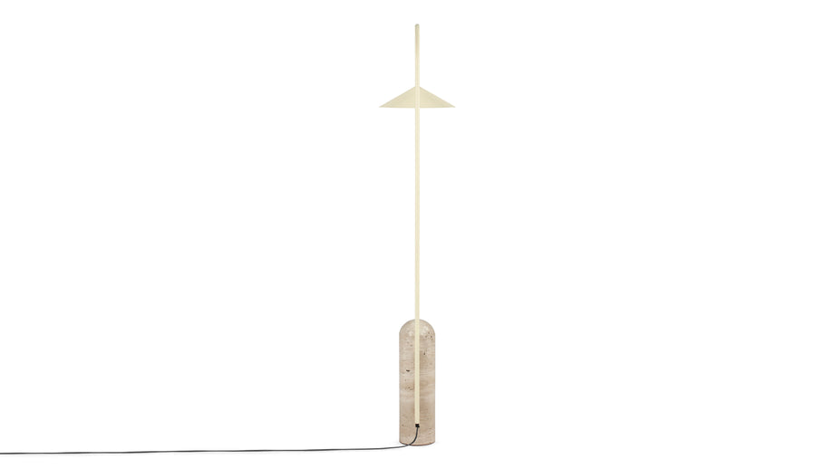 ArumArum - Arum Floor Lamp, Beige and Travertine