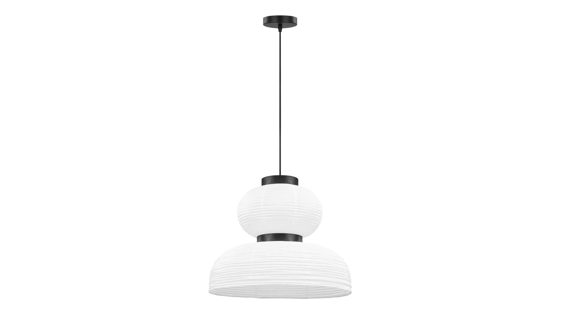 AkioAkio - Akio Cloche Paper Pendant Light, White