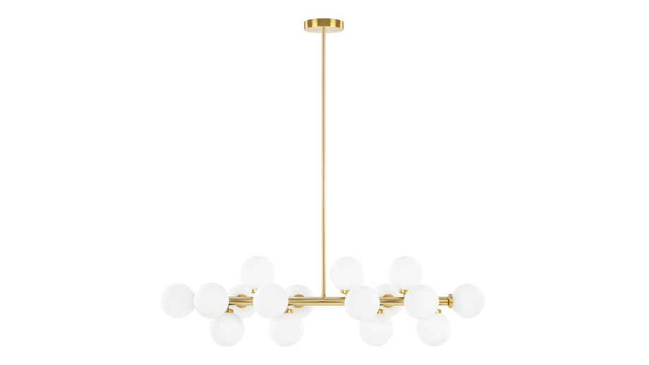 EvaEva - Eva Chandelier, Brass