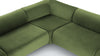Leo - Leo - Leo Sectional, Left Corner, Lichen Plush Velvet - Image 7