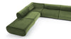Leo - Leo - Leo Sectional, Left Corner, Lichen Plush Velvet - Image 8