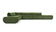 Leo - Leo - Leo Sectional, Left Corner, Lichen Plush Velvet - Image 1