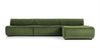 Leo - Leo - Leo Sectional, Right Chaise, Lichen Plush Velvet - Image 1