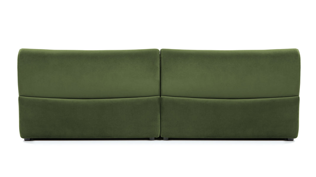 LeoLeo - Leo Two Seater Sofa, Lichen Plush Velvet