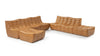 Tyge - Tyge - Tyge Sectional, Large Right Corner, Bourbon Vegan Leather - Image 6