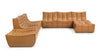 Tyge - Tyge - Tyge Sectional, Large Left Corner, Bourbon Vegan Leather - Image 4