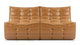 Tyge - Tyge - Tyge Two Seater Sofa, Bourbon Vegan Leather - Image 1