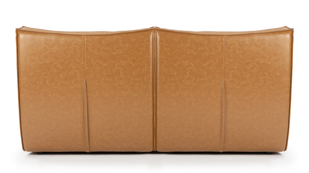 TygeTyge - Tyge Two Seater Sofa, Bourbon Vegan Leather