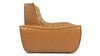Tyge - Tyge - Tyge Open End Sofa, Left, Bourbon Vegan Leather - Image 3