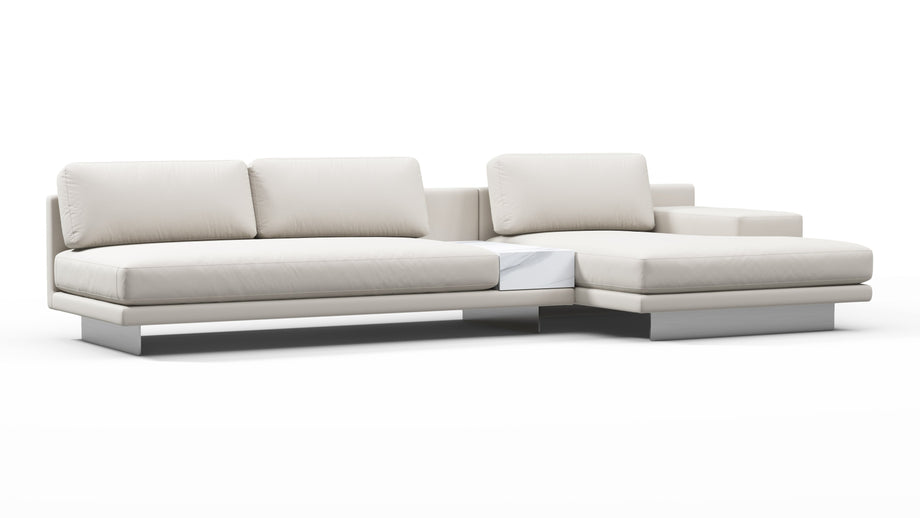 AlessioAlessio - Alessio Outdoor Sectional, Right Chaise, Shell Performance Weave