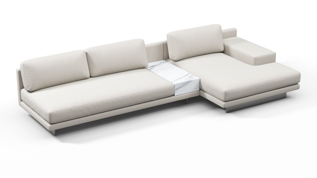 AlessioAlessio - Alessio Outdoor Sectional, Right Chaise, Shell Performance Weave