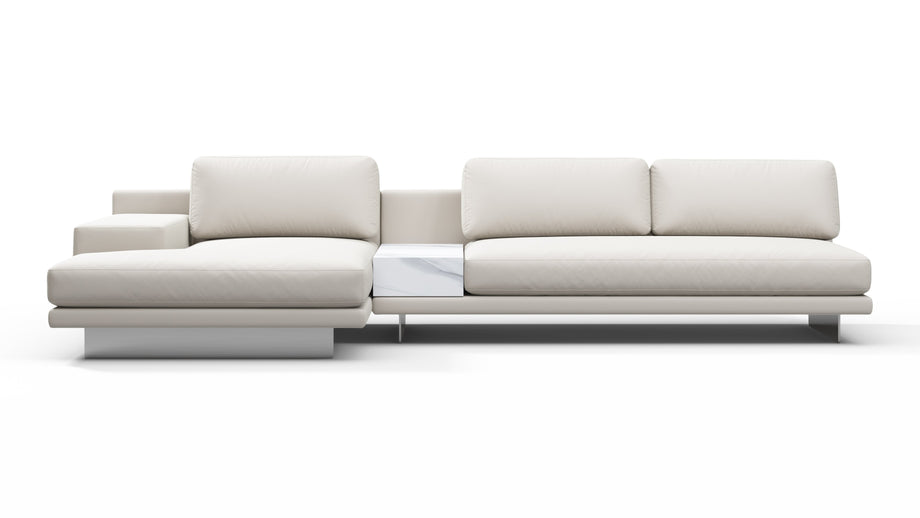 AlessioAlessio - Alessio Outdoor Sectional, Left Chaise, Shell Performance Weave