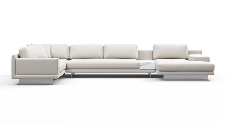 AlessioAlessio - Alessio Outdoor Sectional, Large Left Corner, Shell Performance Weave