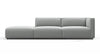 Bond - Bond - Bond Outdoor Sectional, Open End, Left, Dove Grey Performance Weave - Image 1
