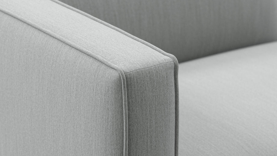 BondBond - Bond Outdoor Two Seater Sofa, Dove Grey Performance Weave