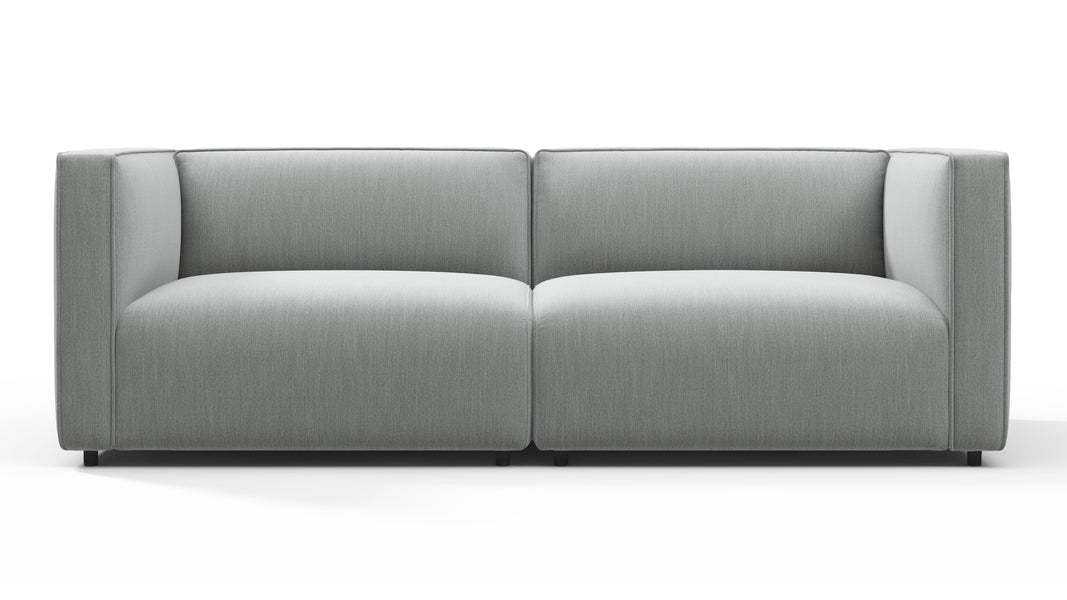 BondBond - Bond Outdoor Two Seater Sofa, Dove Grey Performance Weave