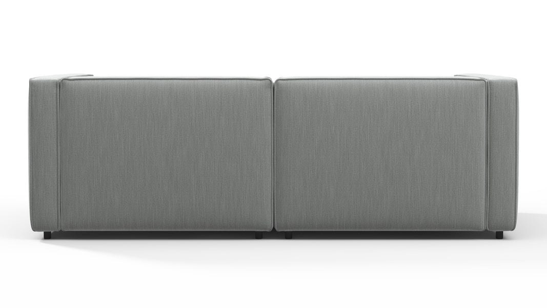 BondBond - Bond Outdoor Two Seater Sofa, Dove Grey Performance Weave