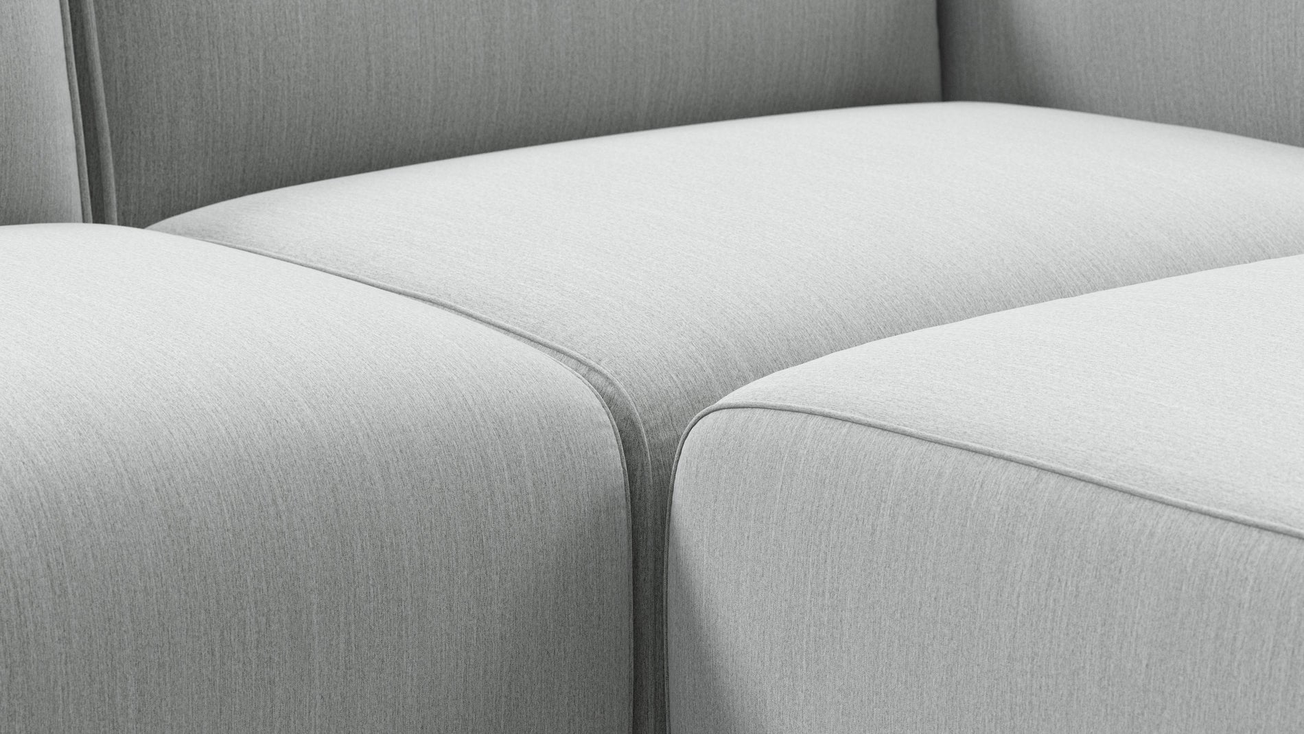 BondBond - Bond Outdoor Sectional, Right Chaise, Dove Grey Performance Weave
