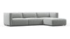 Bond - Bond - Bond Outdoor Sectional, Right Chaise, Dove Grey Performance Weave - Image 2