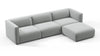 Bond - Bond - Bond Outdoor Sectional, Right Chaise, Dove Grey Performance Weave - Image 3