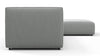 Bond - Bond - Bond Outdoor Sectional, Right Chaise, Dove Grey Performance Weave - Image 4