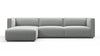 Bond - Bond - Bond Outdoor Sectional, Left Chaise, Dove Grey Performance Weave - Image 1