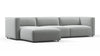 Bond - Bond - Bond Outdoor Sectional, Left Chaise, Dove Grey Performance Weave - Image 2