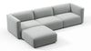 Bond - Bond - Bond Outdoor Sectional, Left Chaise, Dove Grey Performance Weave - Image 3