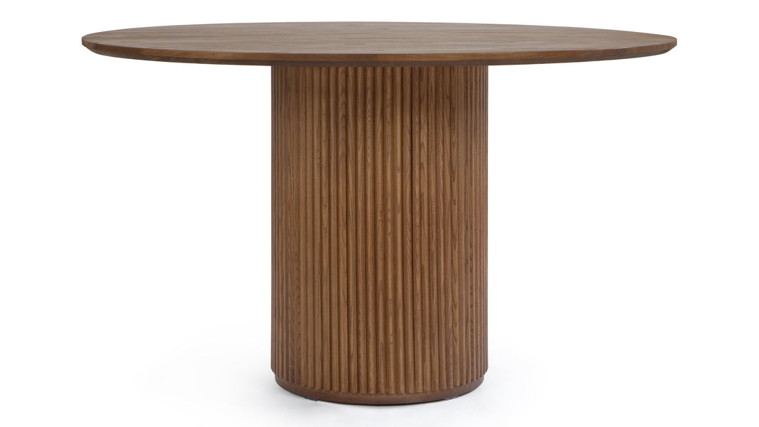 DecelleDecelle - Decelle Round Dining Table, Walnut 130cm