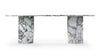 Saga - Saga - Saga Oval Dining Table, Modellato Marble, 239cm - Image 4