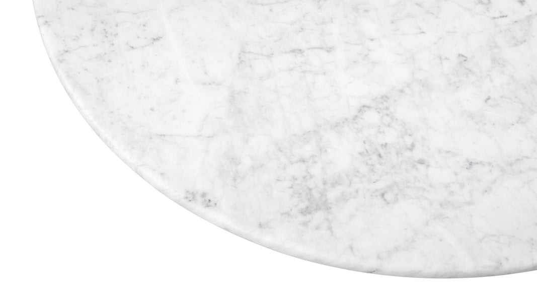 FirelliFirelli - Firelli Round Dining Table, Carrara Marble, 119cm