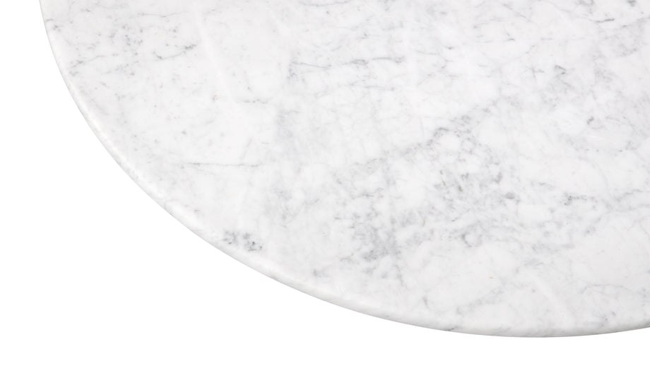 FirelliFirelli - Firelli Round Dining Table, Carrara Marble, 119cm
