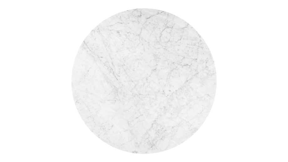 FirelliFirelli - Firelli Round Dining Table, Carrara Marble, 119cm