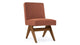Jeanneret Upholstered Side Chair - Jeanneret Upholstered Side Chair - Pierre Jeanneret Upholstered Side Chair, Burnt Red Weave - Image 2