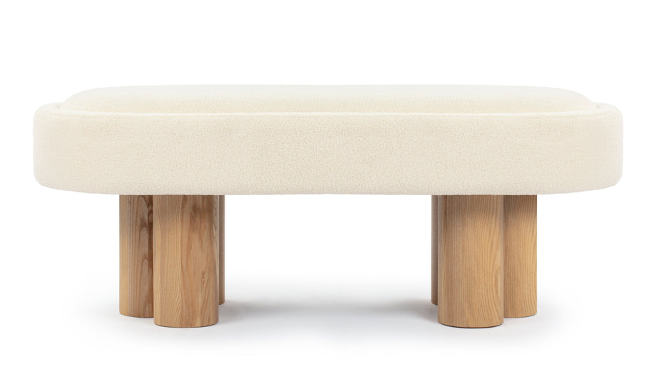 MelbourneMelbourne - Melbourne Bench, White Teddy and Natural Ash
