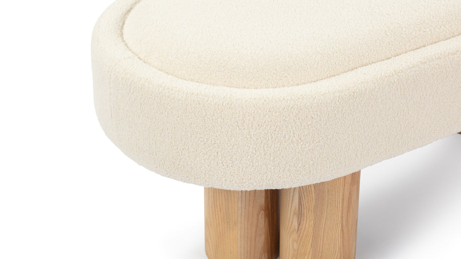 MelbourneMelbourne - Melbourne Bench, White Teddy and Natural Ash