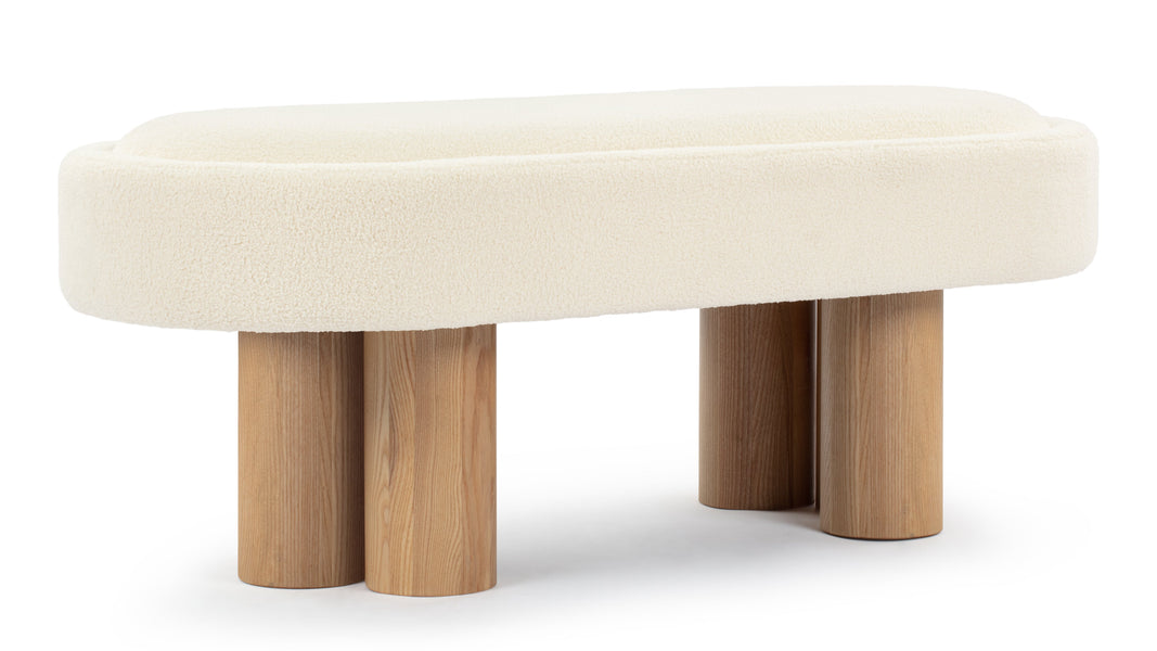 MelbourneMelbourne - Melbourne Bench, White Teddy and Natural Ash