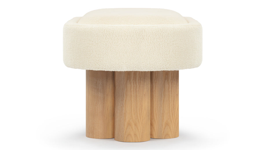 MelbourneMelbourne - Melbourne Bench, White Teddy and Natural Ash