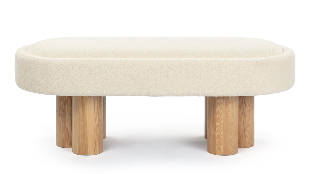 MelbourneMelbourne - Melbourne Bench, White Teddy and Natural Ash