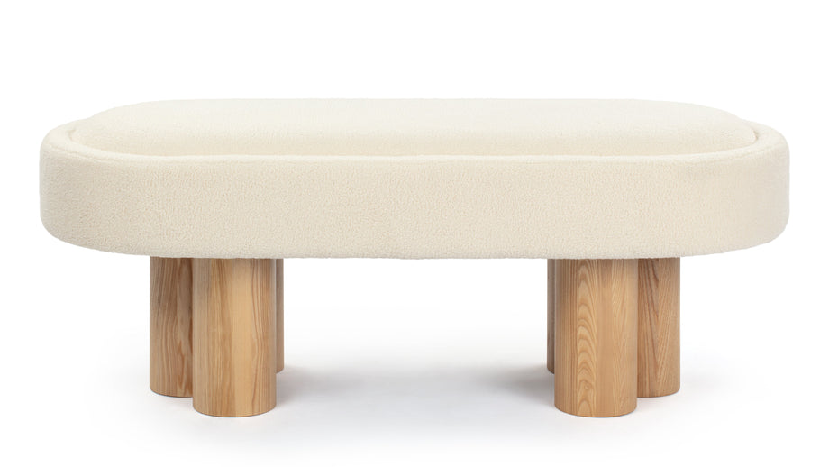 MelbourneMelbourne - Melbourne Bench, White Teddy and Natural Ash