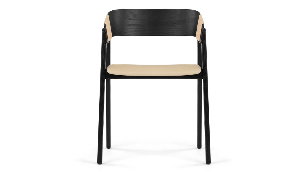 GeorgiaGeorgia - Georgia Armchair, Black and Natural