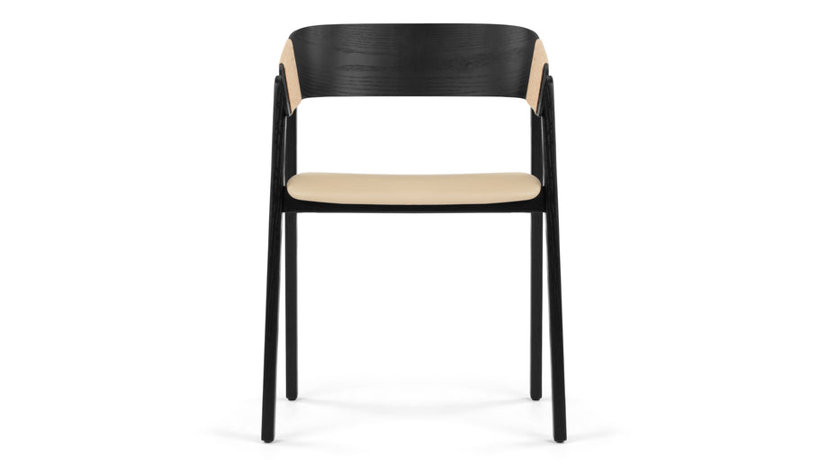 GeorgiaGeorgia - Georgia Armchair, Black and Natural